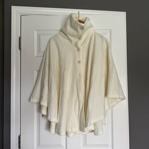 Elegant Cream Cape Coat